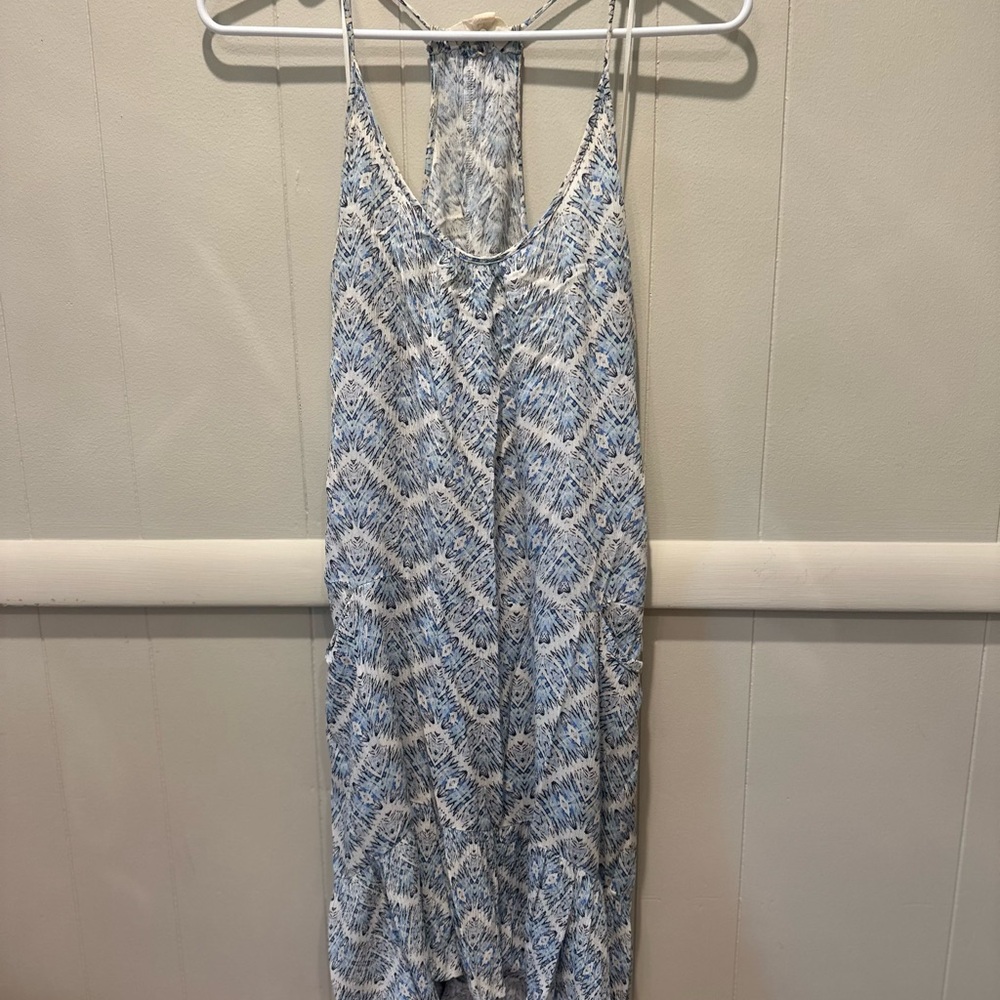 Lovestitch Blue and White Patterned Dress